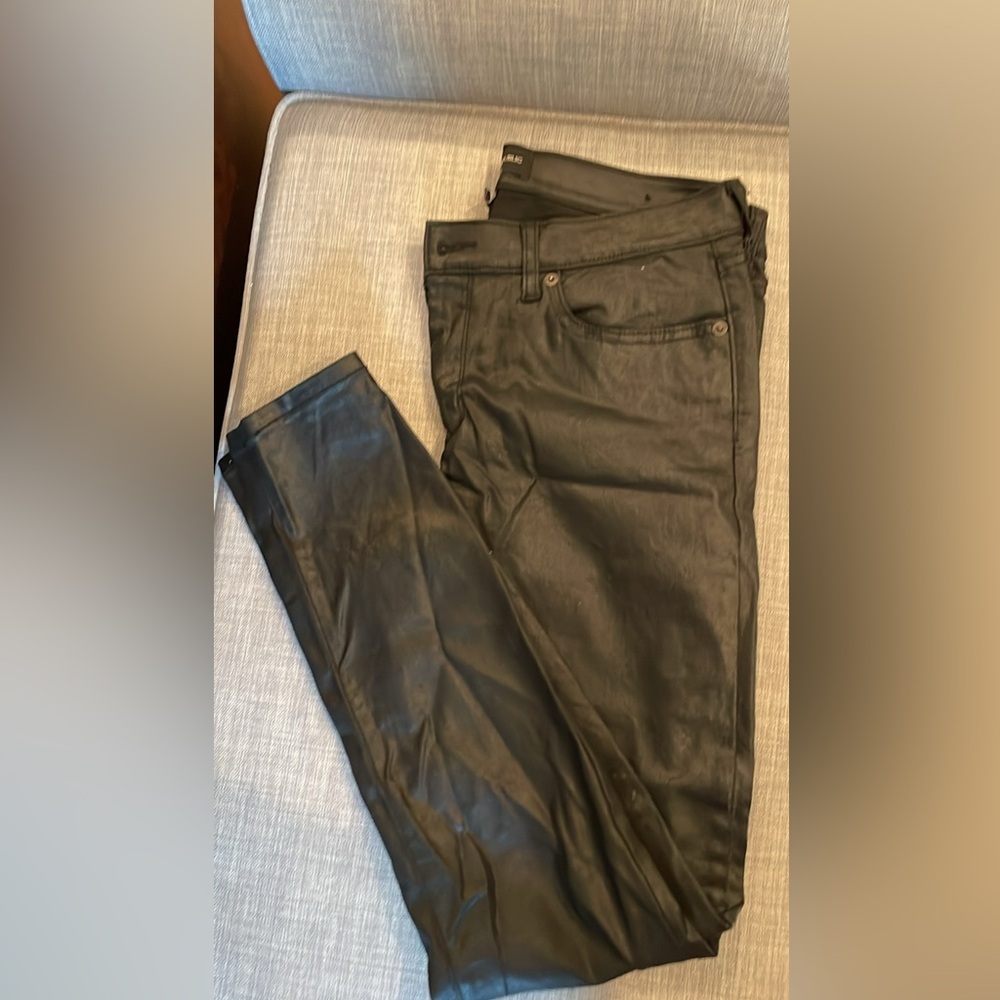 Banana Repu Faux Leather Jeans